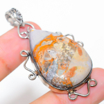 Bumble Bee Jasper Handmade 925 Sterling Silver Gift Pendant 2.13 c0h30