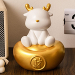 Loovad uusaasta rikkuse kodu kaunistused maskott elutuba sissep&auml;&auml;s t&ouml;&ouml;laua kaunistus majapidu uus maja kingitus kaunistused