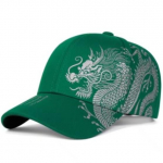 Kuldne Hiina Draakoni Pesapallim&uuml;tsi Tr&uuml;kk Unisex Mehed Naised Snapback Kevad S&uuml;gis V&auml;litingimustes Reguleeritav Vabaaja M&uuml;ts Punk Rock Gooti Hip hop x1