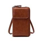 Naiste mobiiltelefonikott crossbody rahakott pika rihmaga v&auml;ike &otilde;lakott