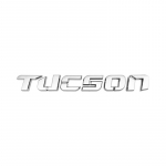 3d ABS Kroom Must Logo Tucson Embleem Kirjad Nimesilt Kleebis Auto Pagasiruumi M&auml;rk Tucson Kleebise Tarvikute jaoks