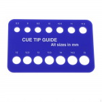 Billiard Cue Tip Gauge 8.5 mm to 15 Compact Accessory Portable Birthday Gift helesinine v&auml;rv