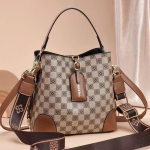 Uus Peen Naiste Kott Bagpu Ruuduline &Auml;mbrimuster Suure Mahutavusega &Otilde;lakott Crossbody Kott Daamide Kotid 23*12*22