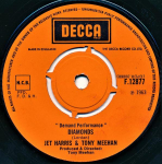 7-tolliline plaat JET HARRIS & TONY MEEHAN - Diamonds F12877 Decca 1969 UK Rock Kasutatud