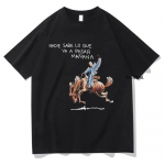 R&auml;ppar Bad Bunny Nadie Sabe Lo Que Va A Pasar Ma&ntilde;ana Album Tee Unisex Naiste puuvillane T-s&auml;rk L&uuml;hikeste varrukatega T-s&auml;rk Oversize T-s&auml;rgid 4XL
