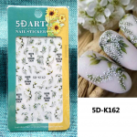 5D reljeefsed k&uuml;&uuml;nekleebised valge lillega k&uuml;&uuml;nekleebised, graveerimine lilledega k&uuml;&uuml;nte liuguri otsad