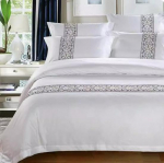 60ndate tikanditega puuvillasatiinist voodipesukomplekt - neli osa Duvet Cover 1.8*2.4 (For 160*220 Duvet)