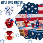 Metall Plastikust Patriootilise Keskuse Kaunistused, Punased Ja Sinised T&auml;hed, Iseseisvusp&auml;eva Kaunistused, Pidulike S&uuml;ndmuste Kaunistused, 1 tk One Size valge