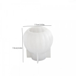 DIY kipsist vaas k&uuml;&uuml;nlajalg, sile &uuml;mmargune toru lilleistutaja k&uuml;&uuml;nlaalus silikoonvorm Circular stripes