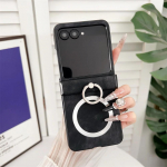 Nahast P&otilde;rutuskindel Traadita Laadimiseks Telefonikate Motorola Razr 50 40 Ultra Mooto Razr 60 R&otilde;ngaga Hinge Kaitsekate Moto 40 Ultra must
