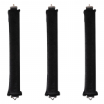 3tk Heatless Curling Rod Peapael Lazy Hair Curlings No Heat Juukserullid Lokid Magavad Juuste Stiilit&ouml;&ouml;riistad Juuksepulgad Flexi Vardad Konks Sleep Curling must