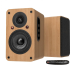 Komplekt 100W riiulik&otilde;larid Sisend K&otilde;rgsagedusk&otilde;lar Lauaarvuti stereok&otilde;larid Puidust 2-osalised 2-ribalised Bluetooth/USB/AUX/HDMI/Optilise sisendiga
