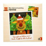 Kit Diamond Painting - Renne de No&euml;l - Multicolore - 8 ans et plus - Mixte - Strass adh&eacute;sif