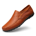 Ehtne Nahk Meeste Kingad Vabaaja Luksusbr&auml;nd Formaalne Meeste Mokassiinid Moccasins Itaalia Hingavad Slip-on Mehelik Paadikingad Suur Suurus 40 brown