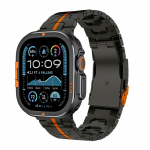 Luksuslik korpus+rihm Apple Watch Series10 46mm jaoks, titaanmetallist k&auml;ev&otilde;ru, k&otilde;va raam, kaitsekate Iwatch Ultra 2/1 49mm 44mm 45mm jaoks 45mm