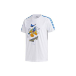 Adidas Neo Donald Duck Vabaaja &Uuml;mmarguse Kaelusega T-s&auml;rk Meeste Topid Valge GJ5648 L