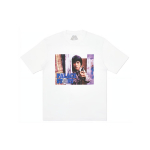Palace X Jackie Chan Police Story Kaubam&auml;rgiga Graafiline L&uuml;hikeste Varrukatega T-s&auml;rk Unisex &Uuml;laosa Valge PAL-FW20-264 S