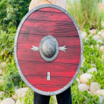 60,96 cm Viikingikilp Ragnar Lothbrok Lahingus kulunud Autentne Kilp Keskaegne S&otilde;dalase Kilp Seinakujundus Parim Kingitus