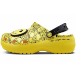 Crocs Smiley X Klassikaline Clog Eva Paks Tald Pilvekingad Naiste Clogs Kollane Must 207233-90H 33-34