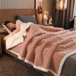 Lambafliisist tekk Talvine paks soe tekk Faux Sherpa tekid 2-kihilised fliisist pehmed voodikatted tekk thow tekid pleedid 100X120 cm