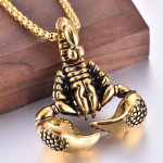 Aksessuaarid Euroopa ja Ameerika Retro Skorpion Skorpion Titaanterasest Ripats Kaelakee 50CM(Necklace Size)