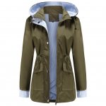 Naiste v&auml;limatkajakk Kerge vetth&uuml;lgav kerge vihmakapuutsiga tuulejope vihmamantel Jooksmine jalutusmantel igap&auml;evane riietus uus 3XL roheline