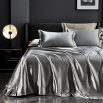 Puhtad 100% siidist tekikatted Voodipesukomplektid 4 tk Kuninga/Kuninganna suurusega Voodipesukomplekt Voodikate Voodipesu Komplektid My Melody Voodilinnad Flat Bed Sheet&150 X200cm-3pc set