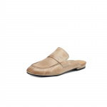Moodsad Uued Suvised Naiste Mules Ehtsad Nahast Kingad Naistele &Uuml;mar Nina Madala Kontsaga Kingad Varvaste Kattega Slip-on Naiste Sandaalid Retro Sandaalid 34 aprikoosi