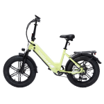 Bodywel F20PRO 20-tolline maastikuline lumeelektriline jalgratas 500W harjadeta mootoriga 48V18Ah akuga V&auml;litingimustes kasutatav e-jalgratas 130 kilomeetri &uuml;limalt pika s&otilde;iduulatusega roheline