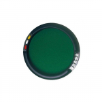Plateau Piste de Jeux ronde 31 cm vert + 5 des + 21 Jetons plastique - Jeu de societe Yam, 421 - Set accessoire et carte roheline