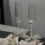 DIY Elegantne kihlas&uuml;ndmuse toostitopsi komplekt: T&auml;iuslik k&auml;sitsi valmistatud kingitus pruutidele ja vastabiellunutele, ideaalne fotode ja pidustuste jaoks.