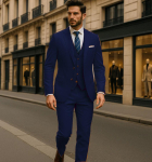 Klassikaline Meeste &Uuml;likond 3-osaline Slim Fit Jakk P&uuml;ksid Vest Formaalne T&ouml;&ouml;le K&auml;imine &Auml;ri&uuml;likonnad Pulm Pruut Smoking Meeste &Uuml;likonnad XL kuristik