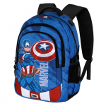 Sac &agrave; dos Running PLUS - Captain America Gears - Bleu - Taille Unique sinine