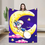 Diddl multifilmi flanellpleed Soe pehme voodipesu visked diivanvoodi reisimiseks Naljakas voodikate diivanvoodi kate 30x40in