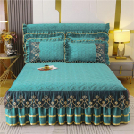 Luksuslik talvine voodikate voodil Paks kodune pitsvoodi Seelik-stiilis voodilinad Tikand Puuvill Euroopa stiilis voodikatted 150x200cm 1pcs