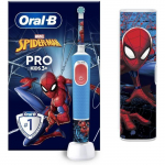 Brosse &agrave; dents &eacute;lectrique - ORAL-B - Kids 1 manche Marvel Spider-Man - 1 brossette - 1 &eacute;tui de voyage - 3 ans et + sinine