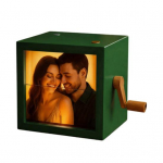 Kohandatud foto klappkarp K&auml;siv&auml;ndaga klappraamat Pildikarp Valgustusega Personaalne foto klappkarbi raam Animatsioonimasin Kingitused j&otilde;uludeks S&uuml;nnip&auml;evaks E roheline