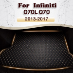 Car trunk mat for Infiniti Q70L Q70 Hybrid/Non-hybrid 2013 2014 2015 - 2017 Cargo Liner Carpet Interior Parts Accessories Brown