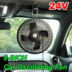 8'' 24V Auto Jahutuskiigutav Ventilaator Auto Suve Portatiivne Klambriga 360&deg; P&ouml;&ouml;ratav