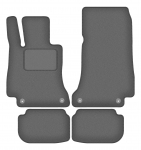 Dywaniki samochodowe welurowe grafitowe do: Mercedes E A238 cabrio 4matic (2017-2023)