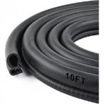 Ukse kummitihendi riba k&uuml;ljepalliga, 10 jalga PVC-palliga tihend EPDM-ilmaelemendiga