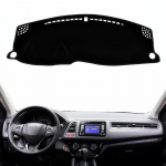 Anti-UV Dashboard Cover Dashmat Mat Pad Sun Visor trument Carpet Protector For Honda Vezel HRV HR-V 2014- Car Accessories Black(Red Edge)