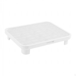 Cat Step Litter Trapping Nonslip Easy to Clean Litters Trapper valge