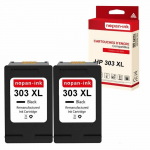 NOPAN-INK - x2 Cartouches compatibles pour 303 XL 303XL (T6N04AE) Noir pour HP Tango Envy Photo 6200 Series Photo 6230 Photo 6232 Ph