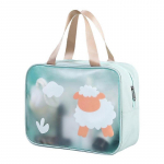 (BAG)PU cosmetic bag online celebrity portable beach bag travel fitness wash storage bag