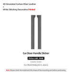 Betterhumz Ford Mustang 2015- Auto Siseuks Welcome Pedaal L&auml;vepaneeli Kaunistusribad Valmistatud Alcantara Aksessuaaridest Carbon Fiber Leather