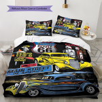 Route 66 Mustriga Voodipesu Tekikott Komplekt Tekikott Padjap&uuml;&uuml;r Kodu Kaunistus S&uuml;nnip&auml;evakingitus (1 * tekikott + 2 * padjap&uuml;&uuml;ri, ilma s&uuml;damikuta) 135x200cm