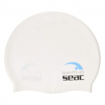 Bonnet de bain - SWIM IN SEAC - Softee 7801568 - Blanc - Taille unique - Silicone