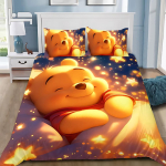 Winnie Puhhi tekikott padjap&uuml;&uuml;r T&auml;iskasvanu Poiss T&uuml;druk Voodipesukomplekt Magamistoa Kaunistus Laste Kingitus &Uuml;heinimese Kaheinimese Suur AU Single(140*210cm)3pcs