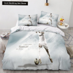 2/3 tk Tekikottide komplekt Ronaldo Iidol Jalgpallit&auml;ht 3D-tr&uuml;kitud Tekikate Teismelistele Lastele Poistele T&uuml;drukutele Pehme Voodikate T&otilde;mblukuga EU Single(135*200cm)3pcs